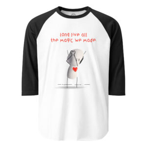 3/4 Sleeve Raglan Tee - Various Sizes